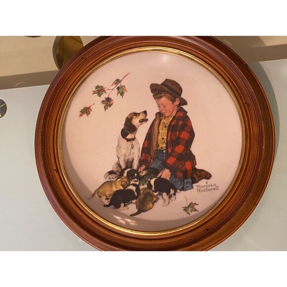 Norman Rockwell Limited Edition "Autumn" Collectors Plate - Picture 1 of 2